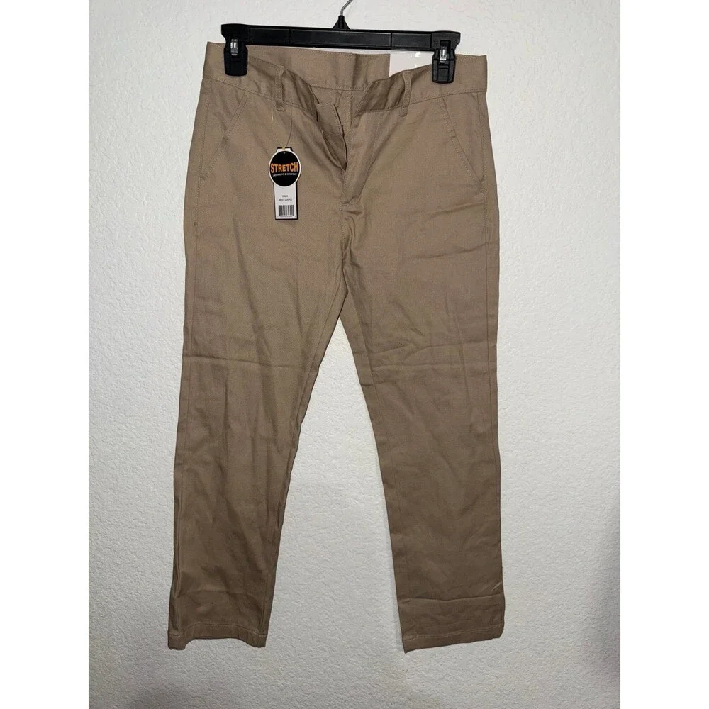 Authentic School Uniform Boys Khaki Chino Pants Size 12 yrs NWT